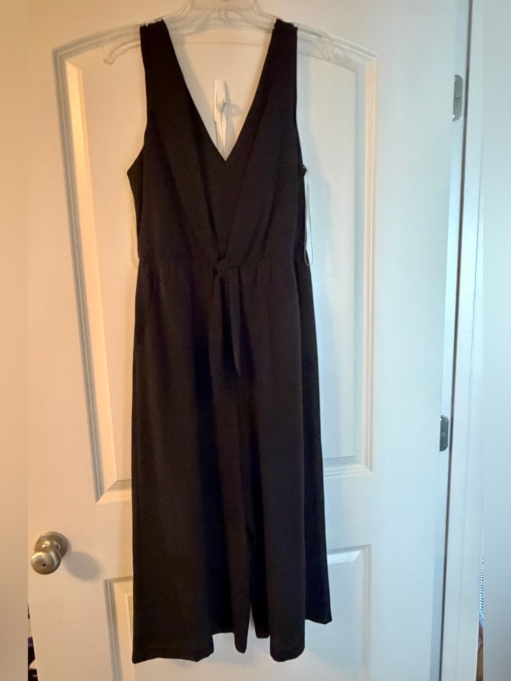 Sleeveless V-Neck Black Women's one piece!